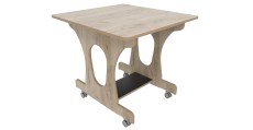 Hoogzit tafel L75 x B80 cm grey craft oak Tangara Groothandel voor de Kinderopvang Kinderdagverblijfinrichting